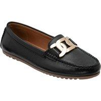 Lotus Women's 'Martino' Leather Loafers in Black | Size: 6