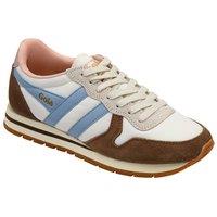 Gola Classics Women's 'Daytona Chute' Nylon Lace-Up Trainers in Off-White | Size: 6