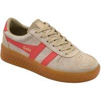 Gola Classics Women's 'Grandslam Suede' Lace-Up Trainers in Light Beige | Size: 4
