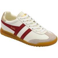 Gola Classics Women's 'Torpedo Leather' Lace-Up Trainers in Off-White | Size: 8