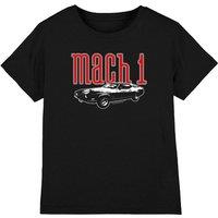 Ford Mustang Mach 1 Kids T-Shirt, Black | Size: 9-11 Years