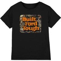 Ford Bft Camo Kids T-Shirt, Black | Size: 7-8 Years