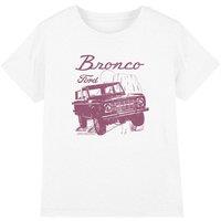 Ford Bronco Wild West Kids T-Shirt, White | Size: 3-4 Years