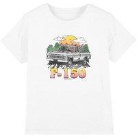 Ford Bronco F150 Mountain Ride Kids T-Shirt, White | Size: 5-6 Years