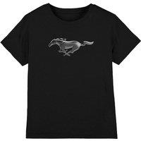 Ford Mustang Modern Mustang Kids T-Shirt, Black | Size: 9-11 Years