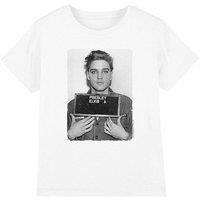 Elvis Presley army Mug Shot Kids T-Shirt, White | Size: 5-6 Years