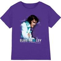 Elvis Presley 35Th Anniversary 2 Kids T-Shirt, Purple | Size: 3-4 Years