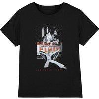 Elvis Presley Las Vegas Kids T-Shirt, Black | Size: 3-4 Years