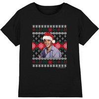 Elvis Presley Elvis Ugly Christmas Sweater Kids T-Shirt, Black | Size: 7-8 Years