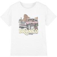 Ford Bronco Desert 1966 Kids T-Shirt, White | Size: 3-4 Years