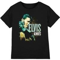 Elvis Presley Always The Original Kids T-Shirt, Black | Size: 5-6 Years