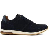Dune London Men's 'Trilogy' Suede Trainers in Blue | Size: 8