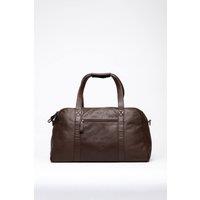 Lakeland Leather Men's 'Silloth' Leather Medium Holdall in Brown