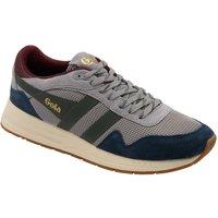 Gola Classics Men's 'Delta' Mesh Lace-Up Trainers in Grey | Size: 9