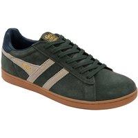 Gola Classics Men's 'Equipe Suede II' Suede Lace-Up Trainers in Khaki | Size: 9