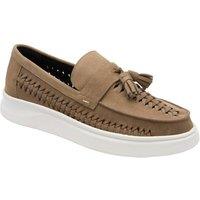 Frank Wright Men's Suede 'Robson' Loafers in Taupe | Size: 11