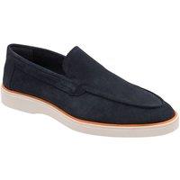 Frank Wright Men's Suede 'Simmons II' Loafers in Mid Navy | Size: 12