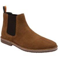 Frank Wright Men's Suede 'Whipp' Chelsea Boots in Tan | Size: 12