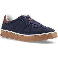 Hush Puppies Men's Carlos Suede Trainer in Navy | Size: 8