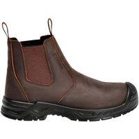 Mascot Men's Footwear Originals Leather Safety Boots in Dark Brown | Size: 11