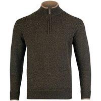 Jack Pyke Men's Ashcombe Lambswool Half Zip Pullover in Olive | Size: 3XL
