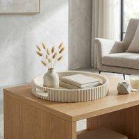 Garden Greatness Maison Ribbed Sand Tray Decoration in Light Sand | Size: 1 Pack