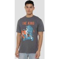Elvis Presley mic In Hand T-Shirt, Charcoal | Size: Medium
