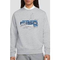 Ford Trucks Engine Schematic Sweatshirt, Athletic Heather in Light Grey | Size: Large