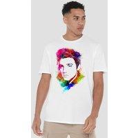 Elvis Presley watercolor King T-Shirt, White | Size: 3XL