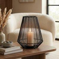 Garden Greatness Urban Windlight Atlas Candle Holder in Black | Size: 1 Pack