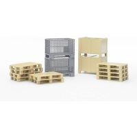 Bruder 1:16 Accessories: Logistics set in Beige | Size: 1 Pack