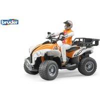 Bruder 1:16 bworld Quad with driver in Orange | Size: 1 Pack
