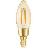 WiZ E14 Screw Amber Filament Dimmable Candle Lightbulb