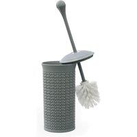 JVL Loop Toilet Brush & Holder Set in Grey