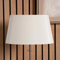 Ruma White Oval Poly Silk Tapered Lamp Shade For Floor Lamps in Beige | Size: 14 inches