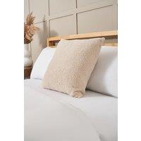 BHS Teddy Bear Fleece Cushion in Natural | Size: Small