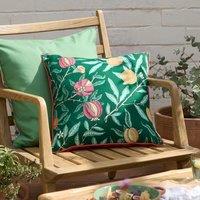 Morris & Co Fruits Outdoor Cushion in Green | Size: 45 cm x 45 cm