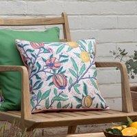 Morris & Co Fruits Outdoor Cushion in Coral | Size: 45 cm x 45 cm