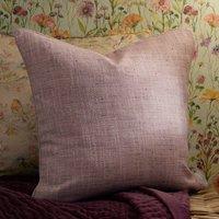 Voyage Maison Jedburgh Textured Woven Square Cushion in Lilac | Size: 50 cm x 50 cm
