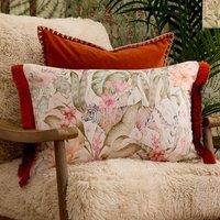 Voyage Maison Tropical Utopia Printed Velvet Cushion | Size: 40 cm x 60 cm