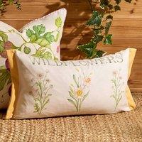 Voyage Maison Wildflowers Printed Outdoor Cushion in Yellow | Size: 30 cm x 50 cm