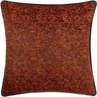 Paoletti Galaxy Chenille Piped Cushion in Orange | Size: 50 cm x 50 cm