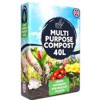 Pelle & Sol Multi Purpose Compost Outdoor Indoor Plants & Soil All Purpose 40L in Black