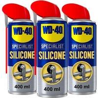 WD-40 Specialist Silicone Lubricant 400ml Triple Pack - All-Weather Protection in White