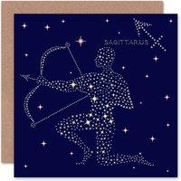 Wee Blue Coo Astrology Sagittarius Star Sign Zodiac Birthday Card