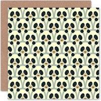 Artery8 Pandas Abstract Pattern Art Blank Just to Say Card