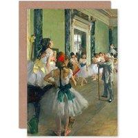 Artery8 Edgar Degas Ballet Class Birthday Greetings Card