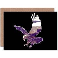 Artery8 Eagle Scotland Scenic Inset Loch Ness View Art Card