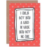 Artery8 Red Stars Humour Funnyny Greetings Card