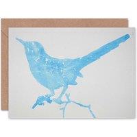 Artery8 Sketch Bird Outline Splashes Art Blank Just to Say Card